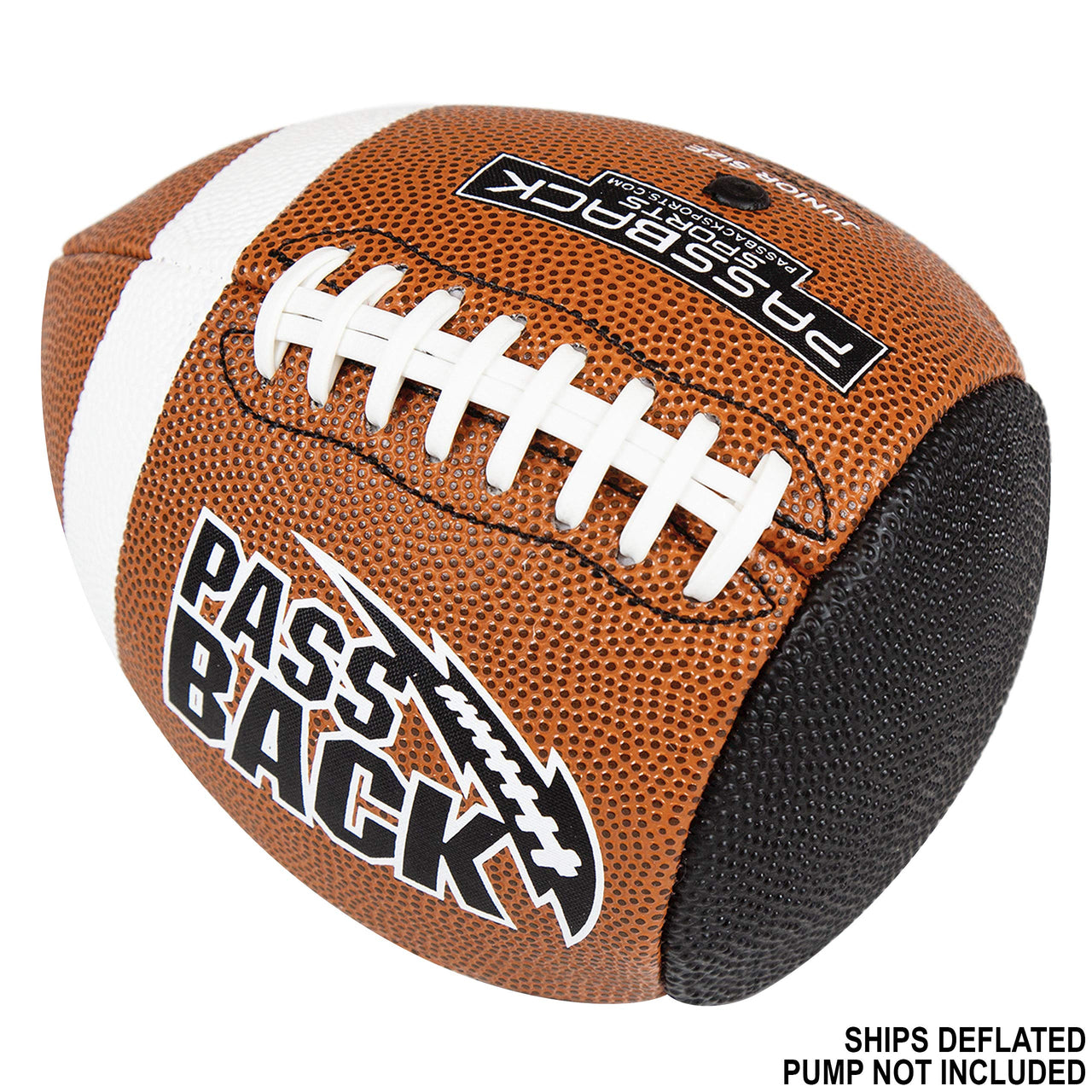 Passback Junior Composite Football, Ages 9-13, Youth Training Football, (Ships Deflated)