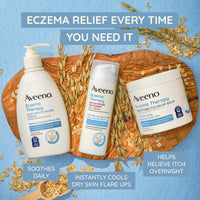 Thumbnail for Aveeno Eczema Therapy Nighttime Itch Relief Balm, Eczema Cream for Body, Moisturizing Colloidal Oatmeal & Ceramide Formula, Fragrance Free, Soothing Dry Itchy Skin, 11 fl oz