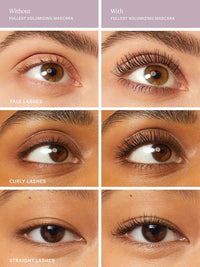 Thumbnail for ILIA - Fullest Volumizing Mascara | Weightless, Buildable, Smudge + Flake-Free, Sensitive Eyes Safe | Full, Thick, Healthier Lashes | Non-Toxic, Vegan, Cruelty-Free (Travel Size Mini, 0.13 oz | 4 ml)