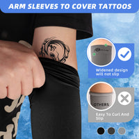 Thumbnail for BHYTAKI 6 Pairs UV Sun Protection Arm Sleeves, UPF 50 Sports Cooling Arm Compression Sleeves for Men Women Teenager