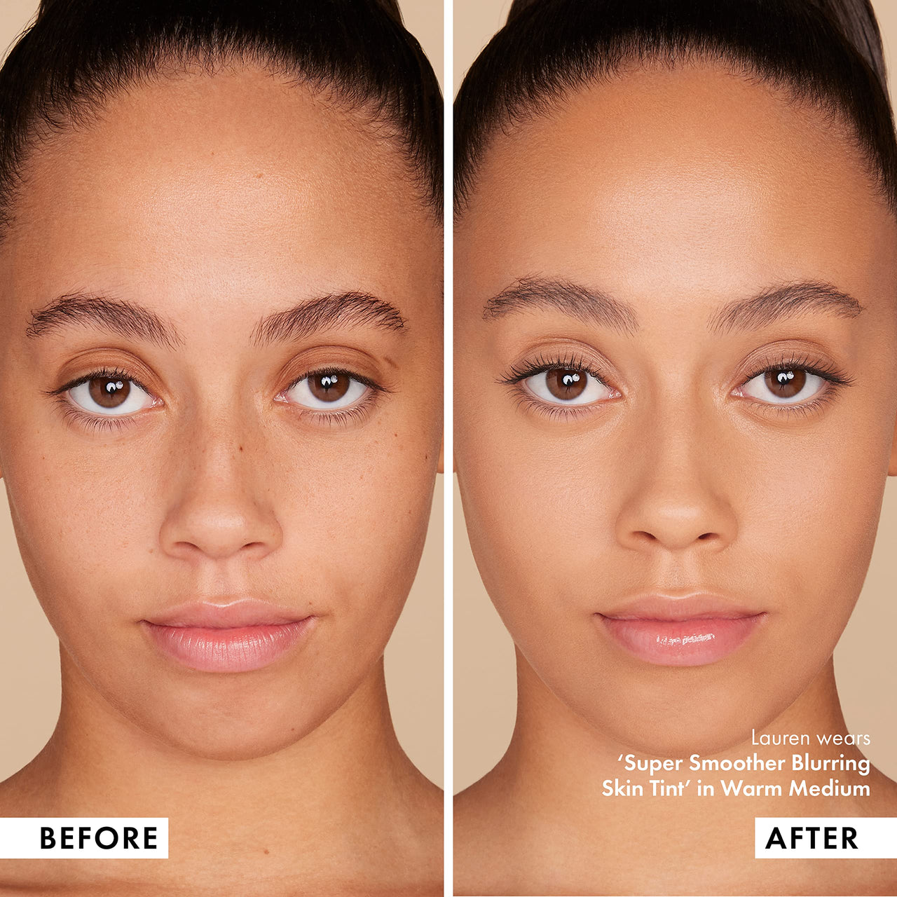 ICONIC LONDON Super Smoother Blurring Skin Tint | Light to Medium Coverage, Hydrating, Ultra-Lightweight Tinted Moisturizer, Cruelty-Free, Vegan Makeup (Warm Medium) 1.01 Fl oz