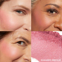 Thumbnail for LAURA GELLER NEW YORK Baked Blush-n-Brighten Marbleized Blush for Cheeks - Summer Orchid - Natural Finish - Buildable Color