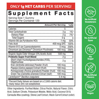 Thumbnail for Force Factor ProbioSlim Keto ACV Gummies, Organic Apple Cider Vinegar Gummies with LactoSpore Probiotics & Prebiotics to Support Digestion, Metabolism, & Immune Health, 1 Net Carb, Apple Flavor, 120ct