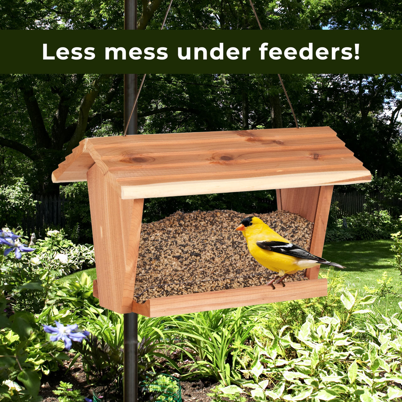 Kaytee No Mess Finch Seed and Nyjer Blend, Attracts Goldfinches, Chickadees, Junos, Finches and Other Wild Birds, 8 Pounds