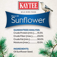 Thumbnail for Kaytee Wild Bird Black Oil Sunflower Food, 5 Pounds