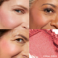 Thumbnail for LAURA GELLER NEW YORK Baked Blush-n-Brighten Marbleized Blush + Angled Brush (03 Coral Cove, 47mm)