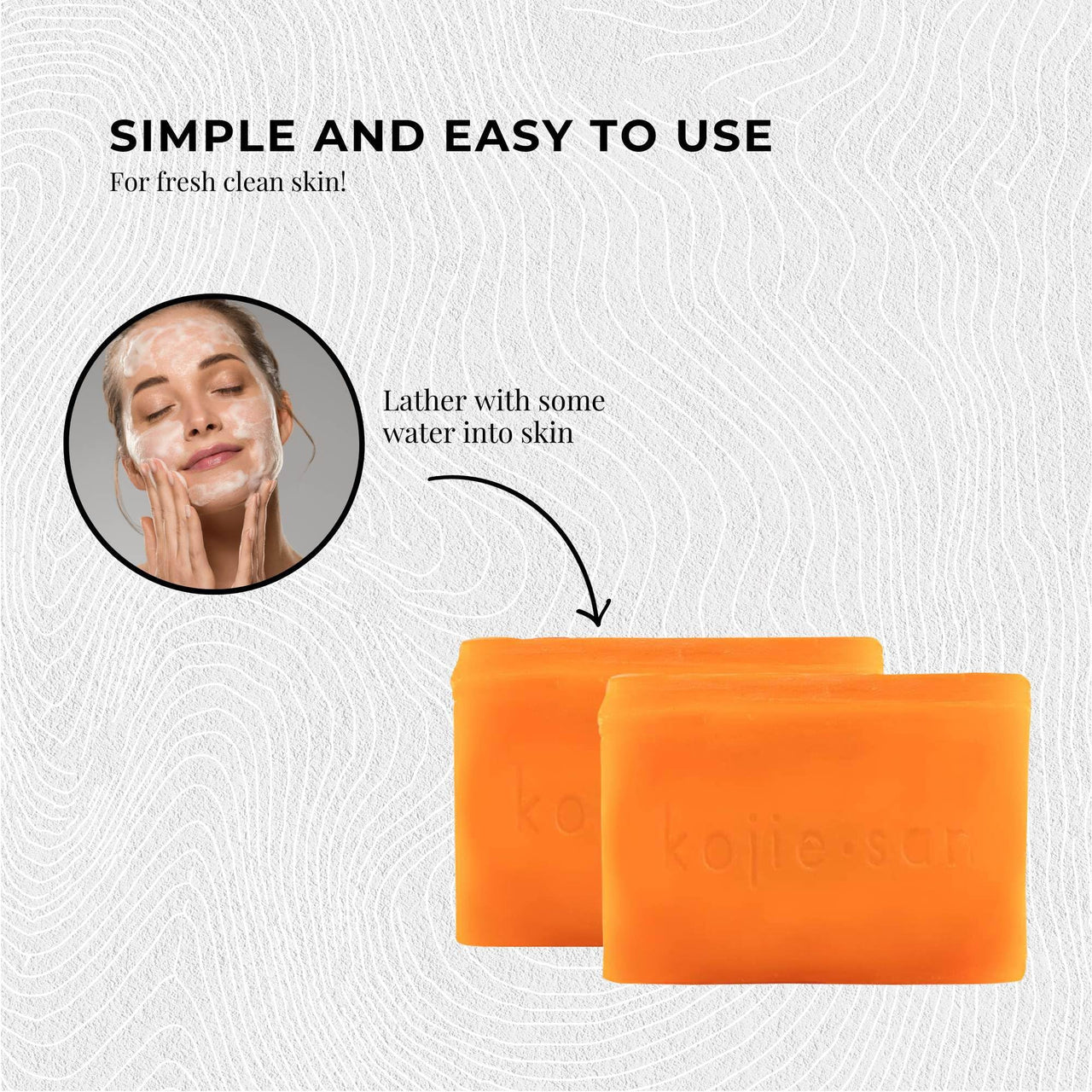 Kojie San Original Kojic Acid Soap for Face and Body – Dark Spot Remover, Gentle Cleansing Bar with Coconut Oil, Tea Tree Oil, and Glycerin – Helps Improve Skin Appearance – 65g x 1 Bar