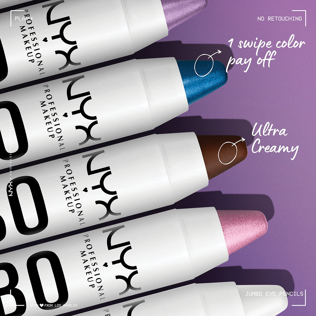NYX PROFESSIONAL MAKEUP Jumbo Eye Pencil, Blendable Eyeshadow Stick & Eyeliner Pencil - Frappe (Chocolate Brown)