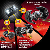 Thumbnail for LEGO Star Wars SMART Play: Darth Vader’s TIE Fighter Interactive Building Toy - All-in-One Set - Reacts to How You Move and Play with a SMART Brick - Gift for Boys, Girls and Kids Ages 8+ - 75421