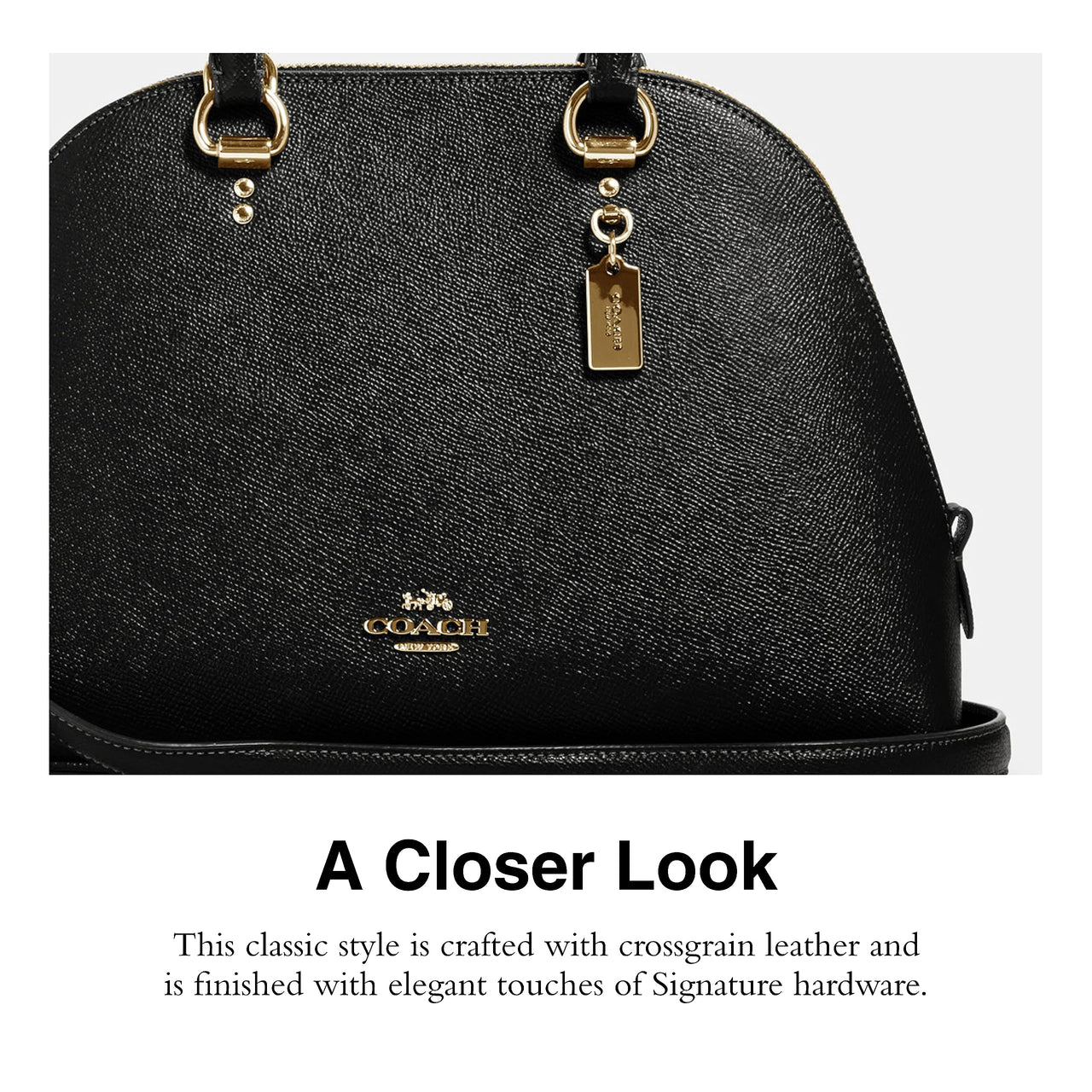COACH Katy Satchel, Black