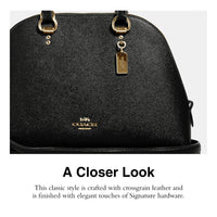 Thumbnail for COACH Katy Satchel, Black