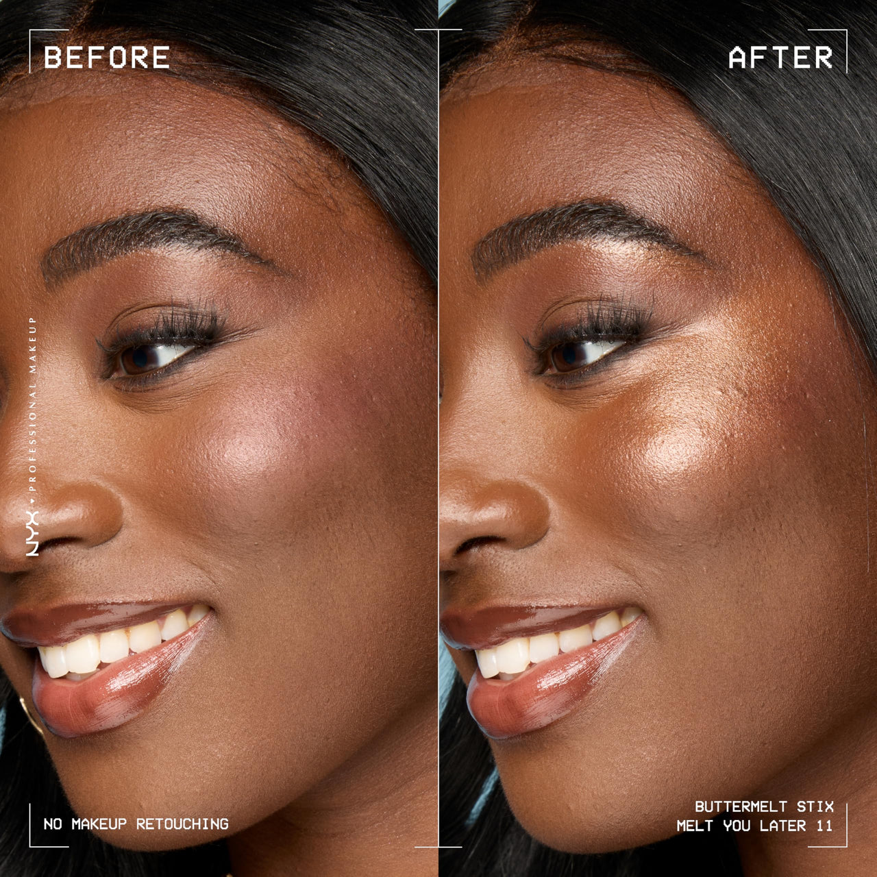 NYX PROFESSIONAL MAKEUP Buttermelt Glaze Stix, Non-Greasy Highlighter Stick With Up To 8HR Make Up Wear - 11 Melt You Later (Bronze)