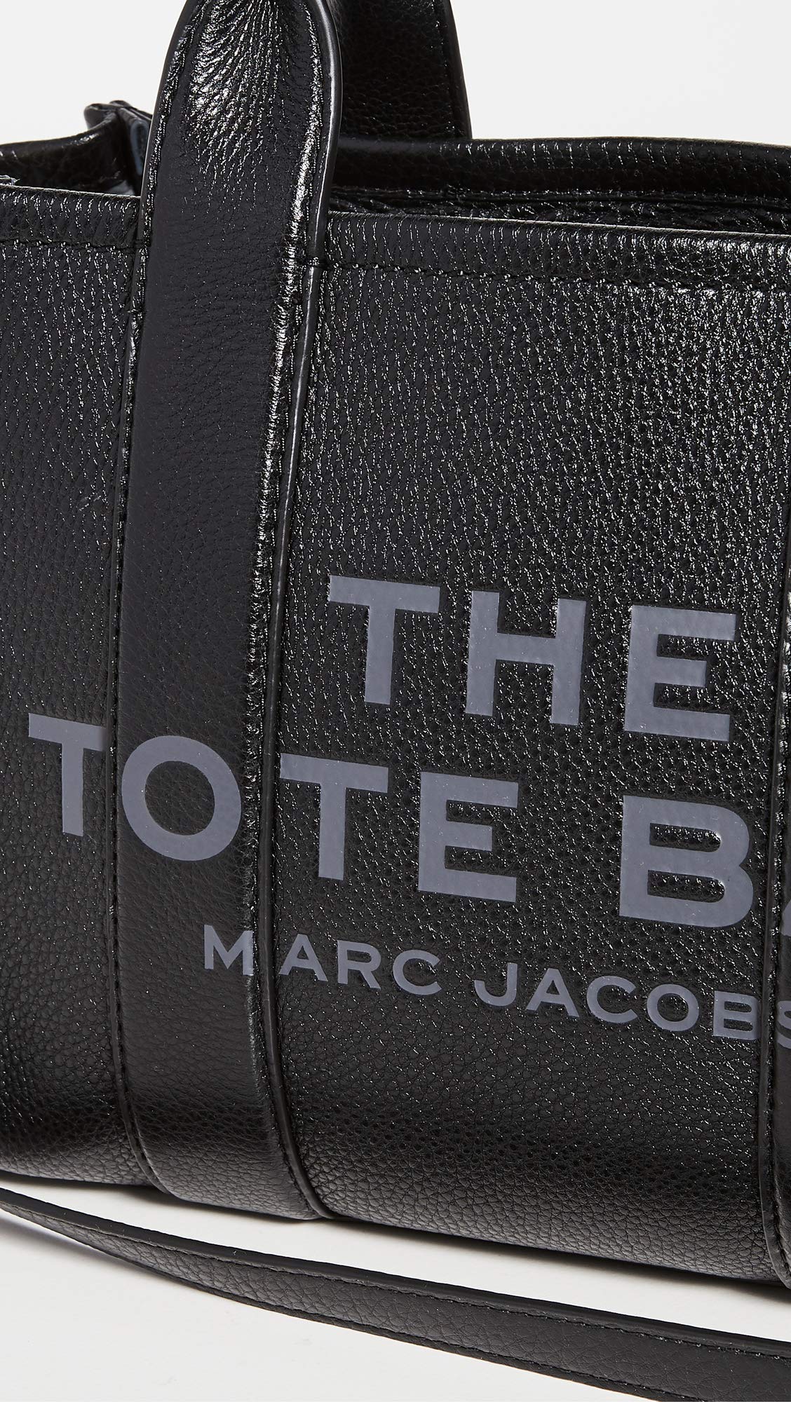 Marc Jacobs Women's The Leather Small Tote Bag, Black, One Size