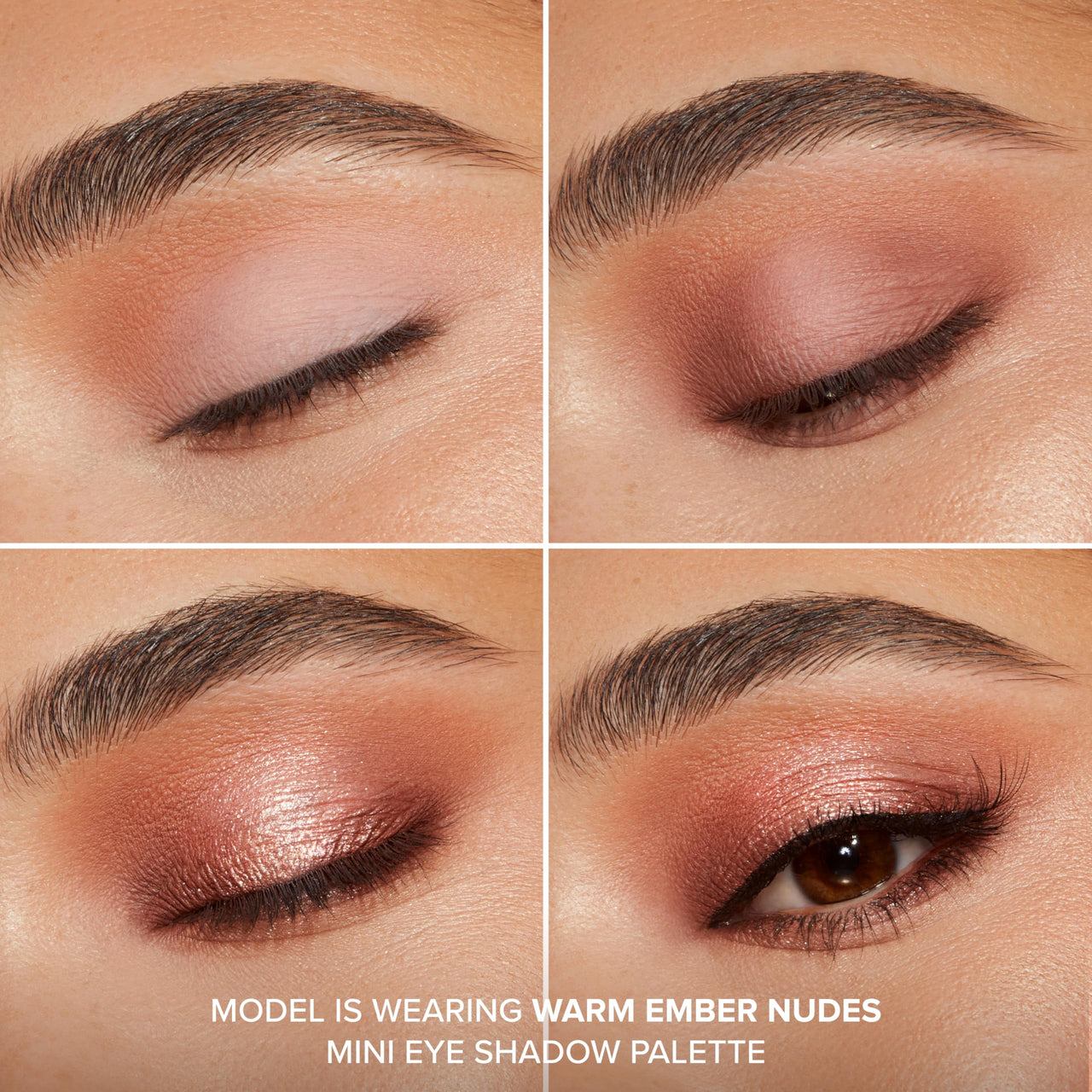 Too Faced Born This Way Natural Nudes Mini Eye Shadow Palette Makeup | Creamy, High Pigment Matte + Shimmer Shades, 0.2 Ounce, Warm Ember Nudes