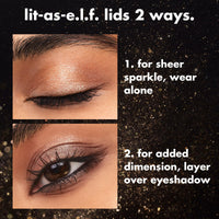 Thumbnail for e.l.f. Fine As Fleck Glitter Eyeshadow, Long-Lasting Sheer Eye Makeup With A Shimmer Finish, Soft, Smooth Formula, Vegan & Cruelty-Free, Filthy Rich