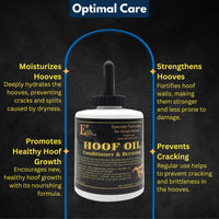 Thumbnail for E3 Hoof Conditioner & Dressing Oil 32 oz, Expert Formula for Nourishing & Protecting Horse Hooves, Deep Conditioning for Elasticity, Enhances Shine, Protective Barrier, Easy Application