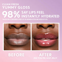 Thumbnail for COVERGIRL Clean Fresh Yummy Lip Gloss, Sheer, Natural Scents, Vegan Formula - 350 You're Just Jelly, 0.33 fl oz