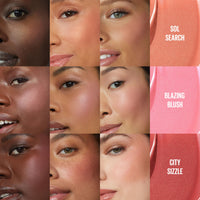 Thumbnail for Maybelline Sunkisser Multi-Use Liquid Blush and Bronzer, Blendable, Longwear, Glowy Make Up, Blazing Blush, 1 Count
