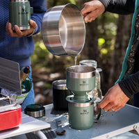 Thumbnail for STANLEY Perfect Brew Pour Over Set | 12 oz Camp Mug with Lid Included | Drip Coffee Maker with Reusable Filter | Insulated Stainless Steel | BPA-Free | Hammertone Green