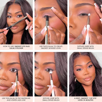 Thumbnail for ICONIC LONDON Smokey Eye Duo Eyeliner | Creamy, Easy to Blend 2-in-1 Eyeliner Crayon, Water Resistant, Cruelty Free, Vegan Makeup (Electric Blue) 0.027 oz