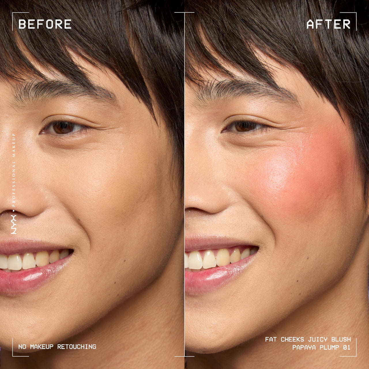 NYX PROFESSIONAL MAKEUP Fat Cheeks Liquid Blush, Buildable, Dewy Blush with Long-Lasting 12HR Wear - Papaya Plump (Soft Rose)