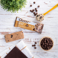 Thumbnail for Quest Nutrition Chocolate Chip Cookie Dough Protein Bars, High Protein, Low Carb, Gluten Free, Keto Friendly, 12 Count