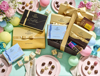 Thumbnail for Godiva Chocolatier Chocolate Gift Box for Birthday, Thank You, Anniversary, Congratulations Gift Basket Gold Ribbon Gourmet Candy Assortment with Praline, Caramel in Milk, White, Dark Chocolate, 19pc