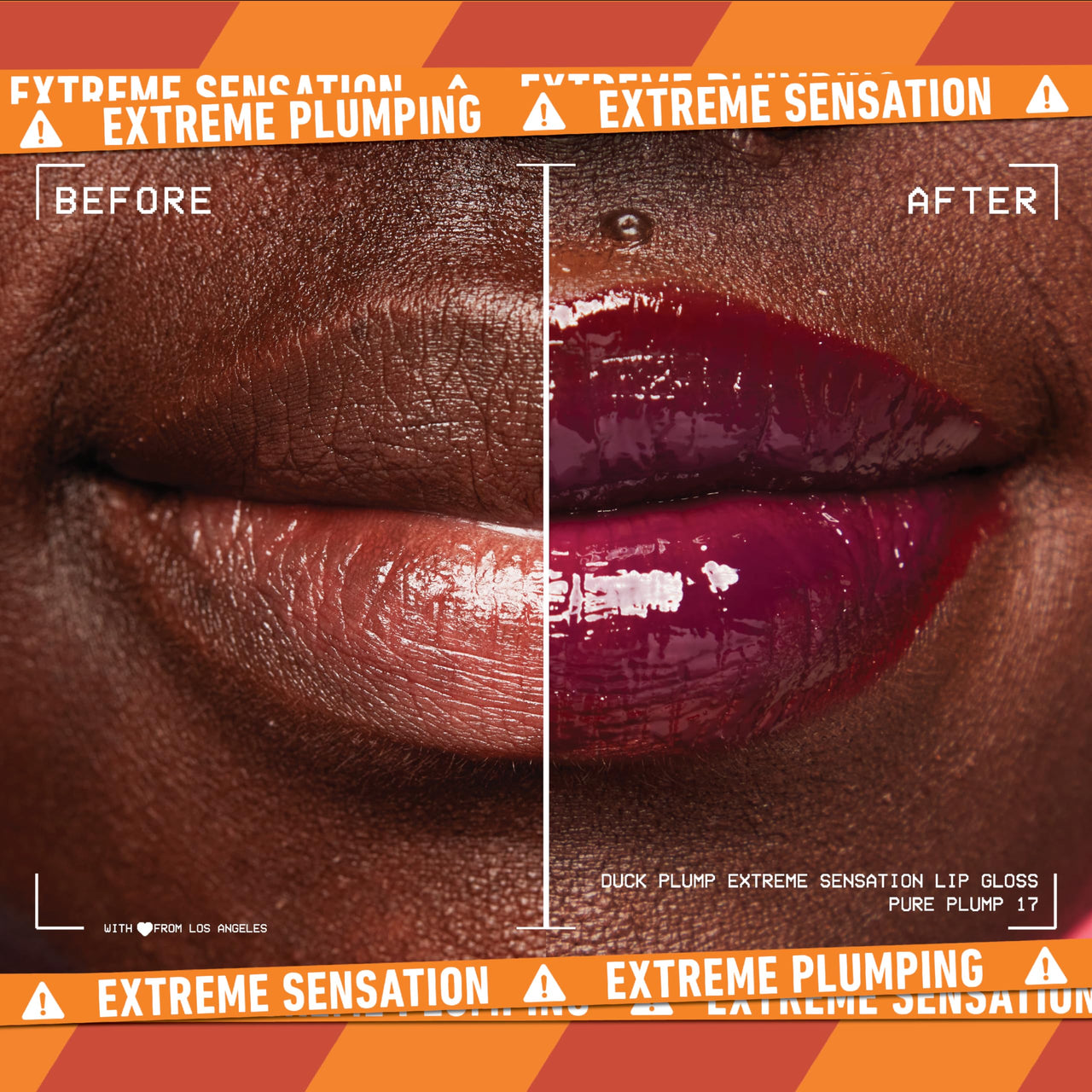 NYX PROFESSIONAL MAKEUP Duck Plump High Pigment Plumping Lip Gloss with Spicy Ginger, Vegan Lip Makeup - Pure Plump (Sangria Purple)