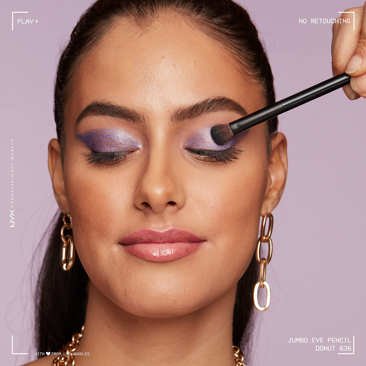 NYX PROFESSIONAL MAKEUP Jumbo Eye Pencil, Blendable Eyeshadow Stick & Eyeliner Pencil - Donut (Lilac)