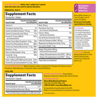 Thumbnail for Nature Made Prenatal Vitamin Softgels + Choline Capsules, Folic Acid + DHA + Choline, 60 Prenatal Vitamins for Women, 60 Choline Supplements Capsules, 60 Day Supply