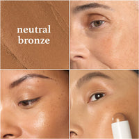 Thumbnail for Julep Skip The Brush Cream to Powder Blush Stick - Neutral Bronze - Blendable and Buildable Color - 2-in-1 Blush and Lip Makeup Stick