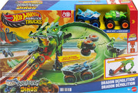 Thumbnail for Hot Wheels Monster Trucks Sharks vs. Dinos Dragon Destruction Playset