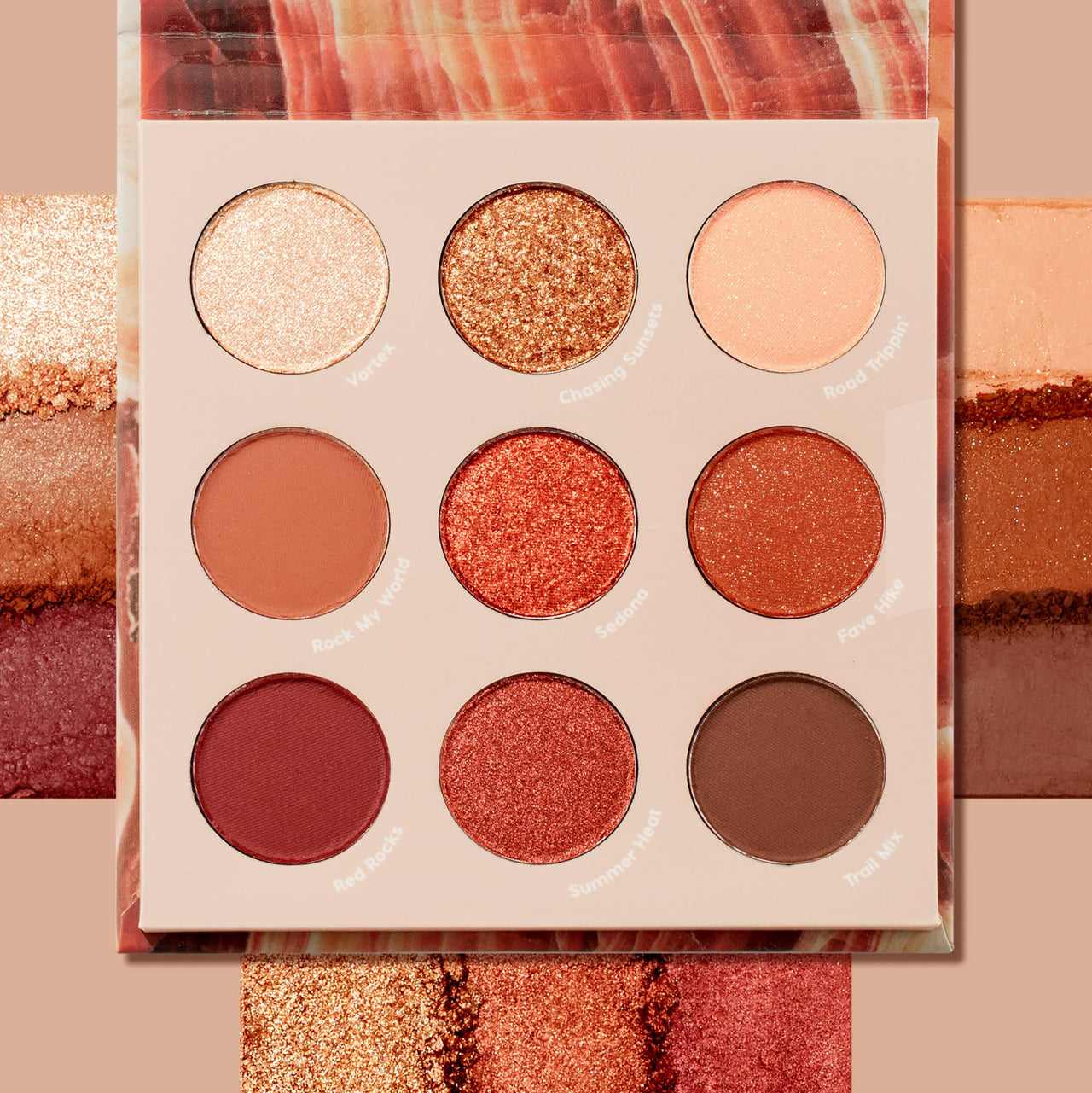 ColourPop Rock On Eyeshadow Palette - Warm, Earthy Terracotta Palette with Metallic and Matte Finishes - High-Pigment Eye Makeup with a Long-Wearing Formula (0.3 oz)