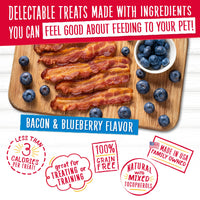 Thumbnail for Charlee Bear Crunch Grain Free Dog Treats, Bacon and Blueberry, 8 Ounce Resealable Bag, Low Calorie Training Treats for Dogs, Limited Ingredient, Healthy, Crunchy Dog Snacks, Made in USA