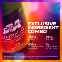 Thumbnail for MuscleTech Burn iQ Smart Thermo Supplement Fueled with Paraxanthine Enhanced Energy & Cognition for Men and Women Mango Chili Lime (50 Servings)