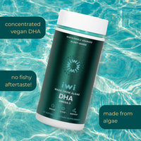 Thumbnail for Iwi DHA Omega-3, 60 Softgels (30 Servings), Plant-Based Algae Omega 3, Brain, Eyes & Nervous System Support Dietary Supplement, Krill & Fish Oil Alternative, No Fishy Aftertaste