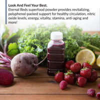 Thumbnail for BioTrust Eternal Reds, Red Superfoods Powder, Support for Heart Health and Circulation, Energy, Stamina, No Added Sugar or Caffeine, Naturally Flavored and Sweetened, Berry Flavor (30 Servings)