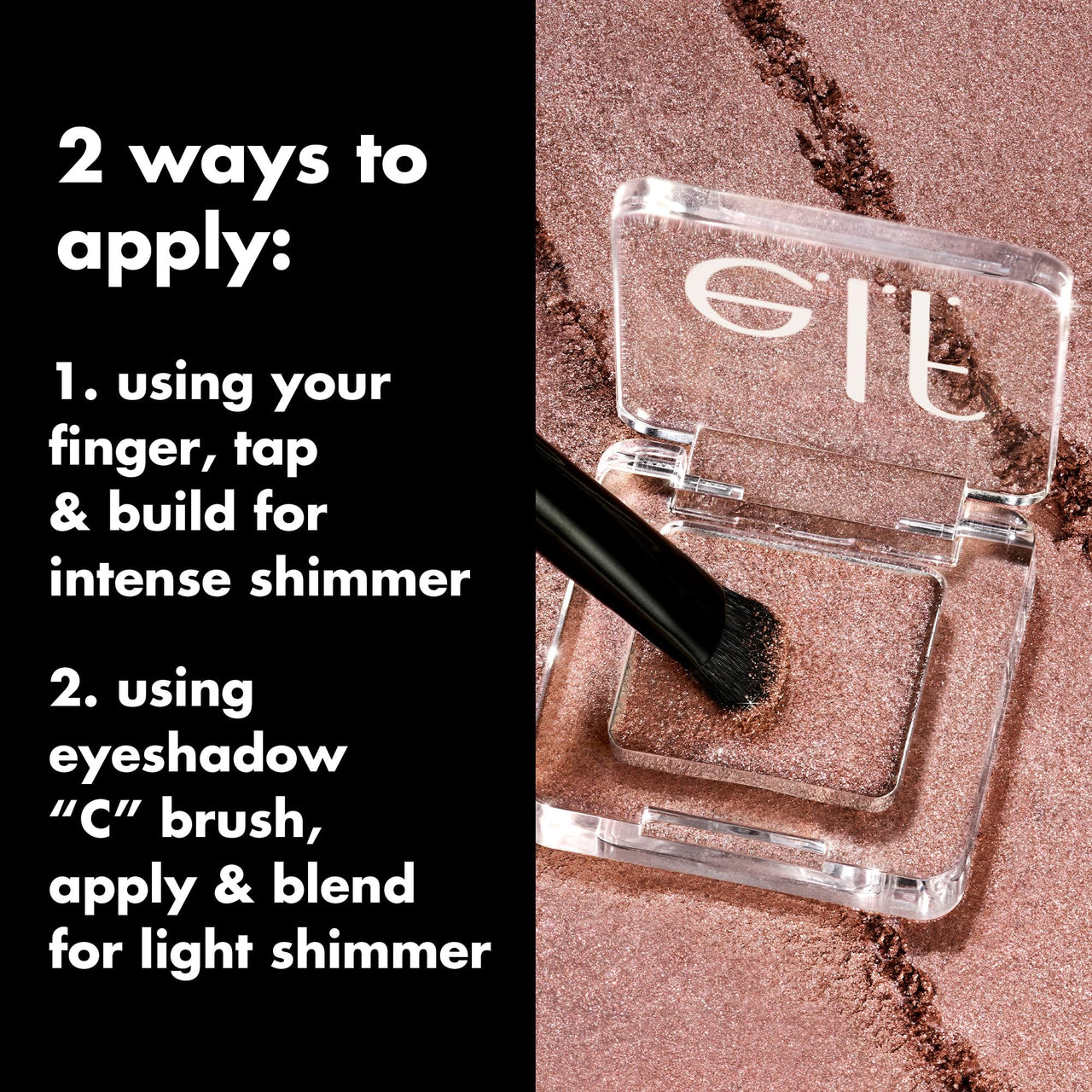 e.l.f. Fine As Fleck Glitter Eyeshadow, Long-Lasting Sheer Eye Makeup With A Shimmer Finish, Soft, Smooth Formula, Vegan & Cruelty-Free, Hypebiscus