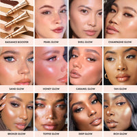 Thumbnail for ICONIC LONDON Radiance Booster | Liquid Radiance Lightweight Skin Tint for a Glowy Makeup Look, Cruelty Free, Vegan Makeup (Honey Glow) 30 mL/ 1.01 Fl Oz