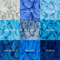 Thumbnail for ColourPop Blue Moon Eyeshadow Palette - Monochromatic Blue Shadow Palette with Matte, Metallic and Duochrome Finishes - High-Pigment Eye Makeup with a Long-Wearing Formula (0.3 oz)