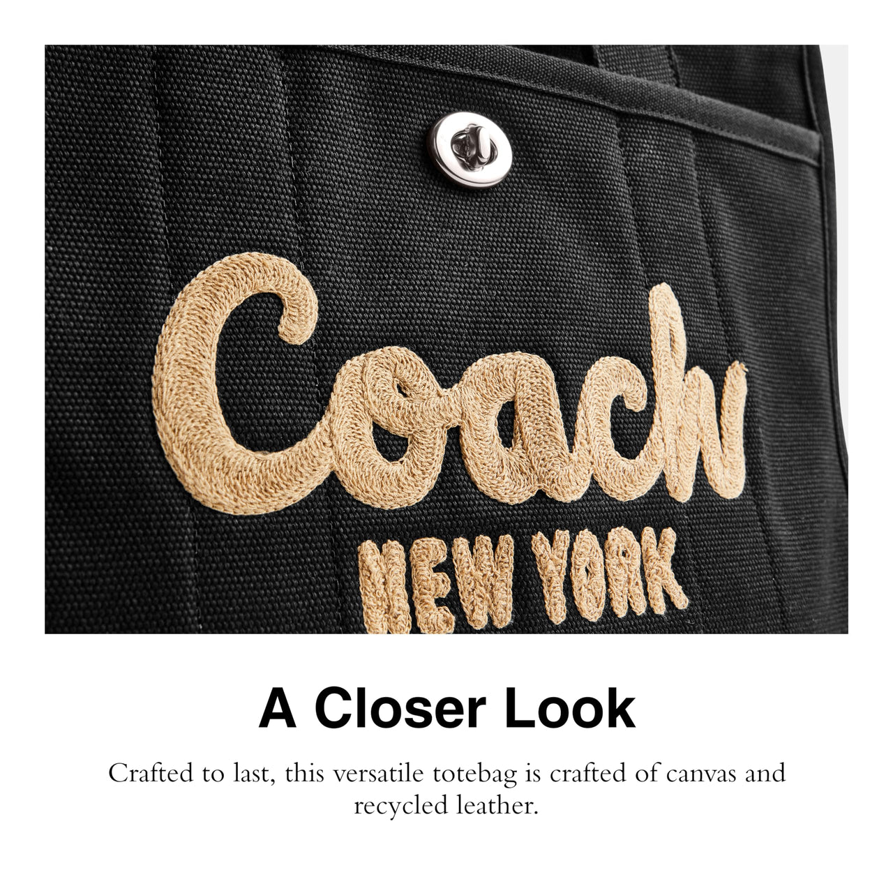 COACH Cargo Tote Black One Size