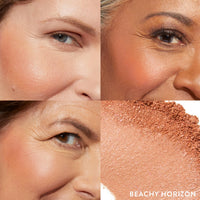 Thumbnail for LAURA GELLER NEW YORK Baked Blush-n-Brighten Marbleized Blush for Cheeks - Beachy Horizon - Natural Finish