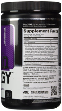 Thumbnail for Optimum Nutrition Essential Amino Energy Concord Grape - 30 Servings, 9.5 oz