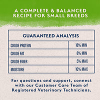 Thumbnail for Natural Balance Limited Ingredient Small Breed Adult Dry Dog Food with Vegan Plant Based Protein and Healthy Grains, Vegetarian Recipe, 12 Pound (Pack of 1)