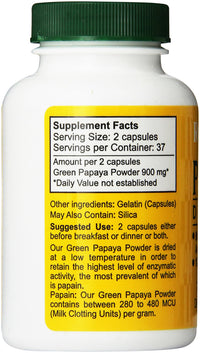 Thumbnail for Royal Tropics The Original Green Papaya Digestive Aid Capsules, 75 Count