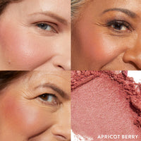 Thumbnail for LAURA GELLER NEW YORK Baked Blush-n-Brighten Marbleized Blush - Apricot Berry - Creamy Lightweight - Satin Finish