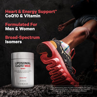 Thumbnail for Codeage Liposomal CoQ10 Max Supplement - 250 mg Coenzyme Q10 with Vitamin E Isomers Tocopherols - 2-Month Supply - 1 Capsule Per Serving - Liposomal Delivery - Non-GMO, Gluten-Free - 60 Capsules