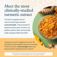 Thumbnail for Youtheory Turmeric - 450 mg - with Black Pepper & Olive Leaf - Supports Joint & Brain Health* - Contains Bioenhancers, Curcuminoids & Herbal Extracts - 120 Tablets (40-Day Supply)