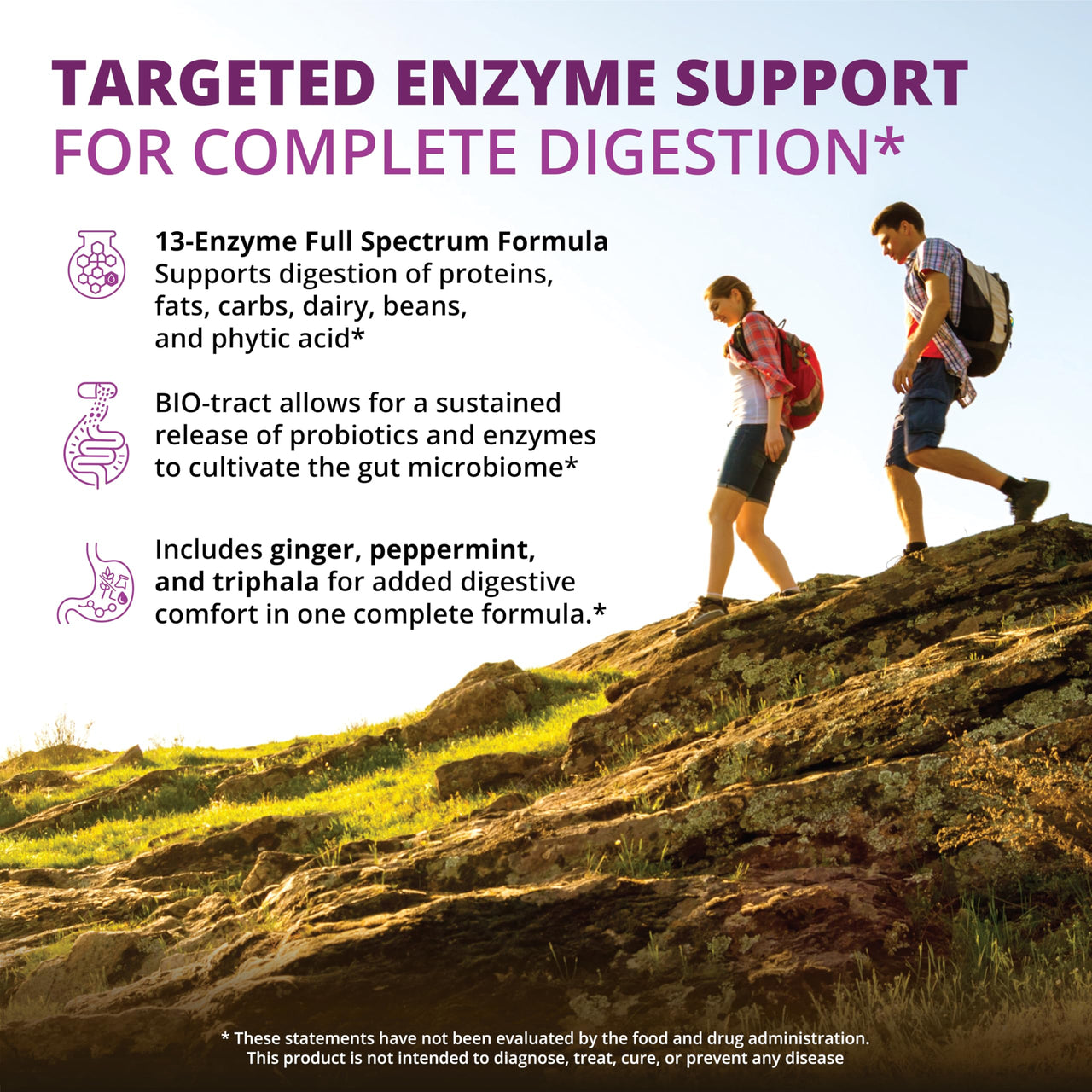 MRM Nutrition Digest-IC Plant-Based Digestive Enzymes - Supports Digestion & May Help Alleviate Occasional Gas & Bloating, Contains Probiotics, Enzymes, & Herbs, Vegetarian & Gluten-Free, 30 Servings
