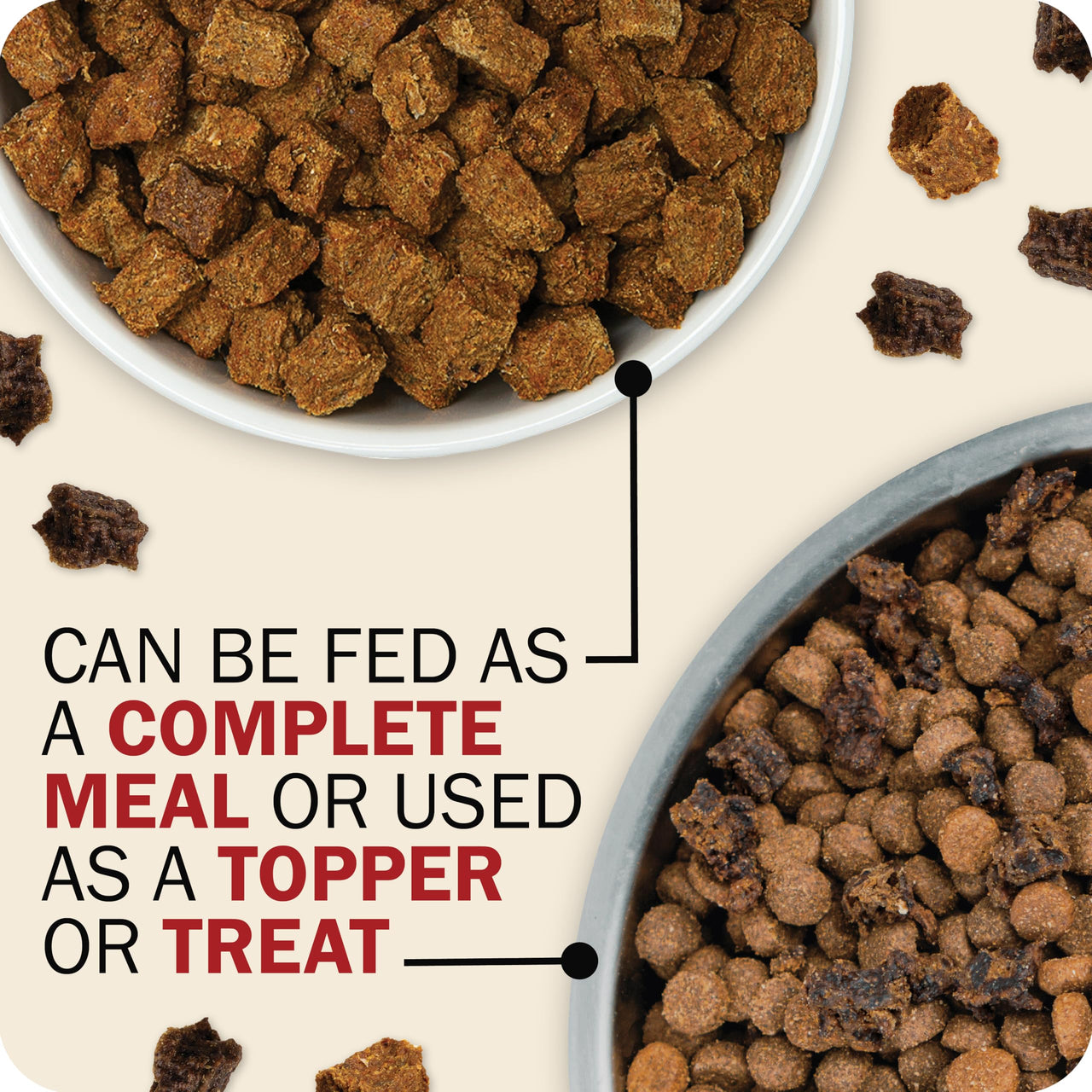 Redbarn Powerfood Air Dried Dog Food for Small Breeds - 91% Chicken & Chicken Organs with Blueberries - High Protein Dry Full Feed or Topper Made in USA for Picky Eaters - 2lb